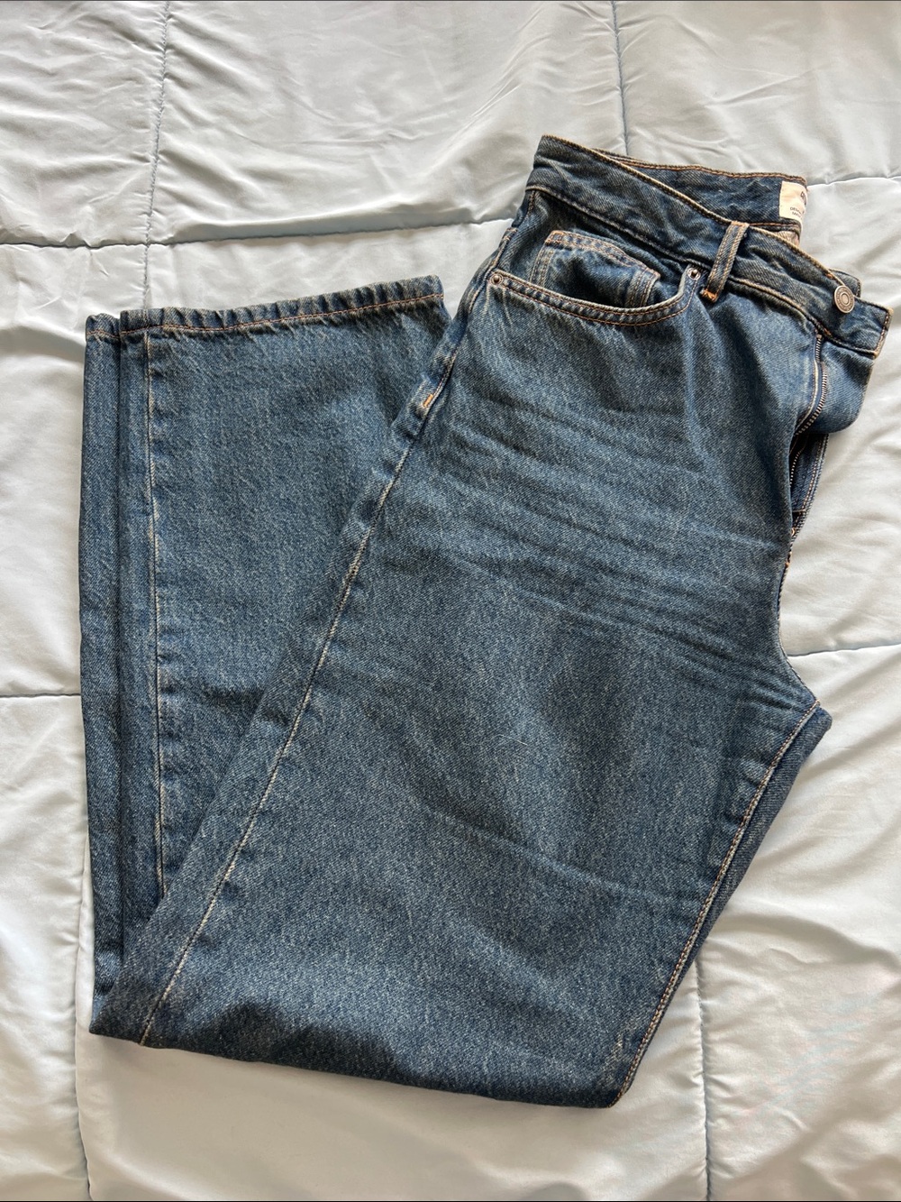 Cotton On Straight Leg Jeans in Medium Blue